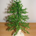 Beaded tabletop tree