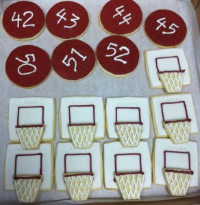 Basketball team cookies