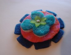 Stackable felt & fleece flowers