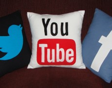 3 Social Media Throw Pillows