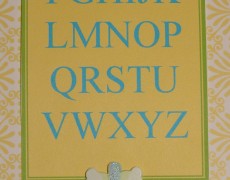 Alphabet poem scrapbook